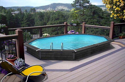 Záhradný kompozitný bazén s fóliou a pieskovou filtráciou